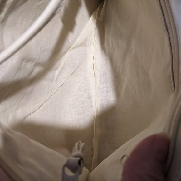 Vintage Cream Leather Purse - Picture 7 of 7